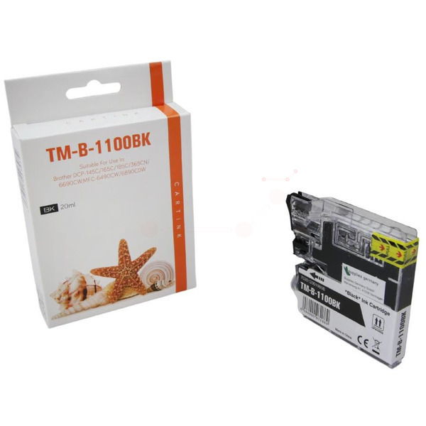 Premium Tinte Kompatibel zu BROTHER LC-980BK Black