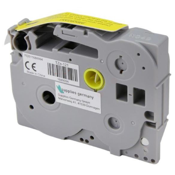 Premium P-Touch Farbband Kompatibel zu BROTHER TZE-721 Black + Transparent