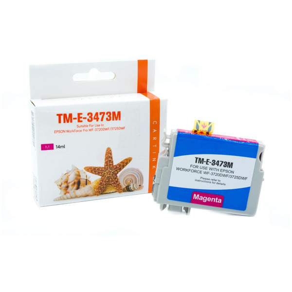 Premium Tinte Kompatibel zu EPSON 34XL, C13T34734010 Magenta