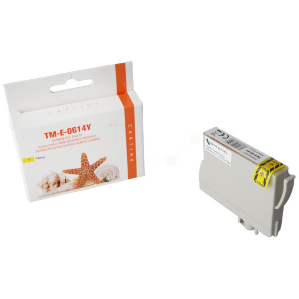 Premium Tinte Kompatibel zu EPSON C13T06144010, T0614 Yellow