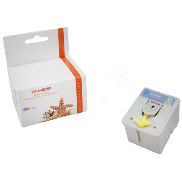 Premium Tinte Kompatibel zu EPSON C13T02040110, T020 Color