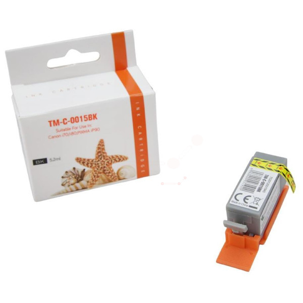 Premium Tinte Kompatibel zu CANON 8190A002, BCI-15BK Black VE 2