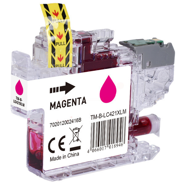 Premium Tinte Kompatibel zu BROTHER LC-421XLM Magenta