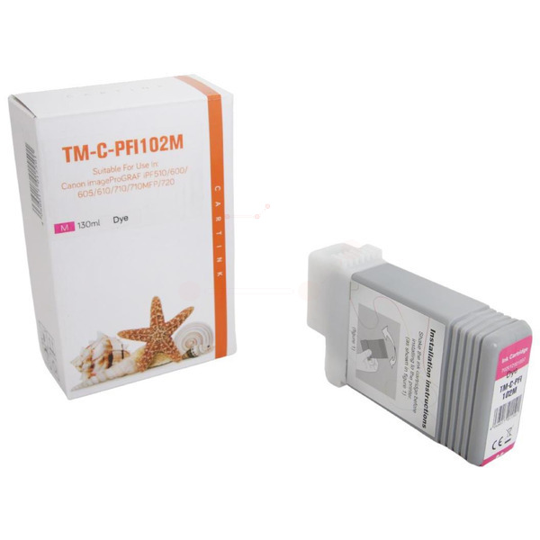 Premium Tinte Kompatibel zu CANON 0897B001, PFI-102M Magenta