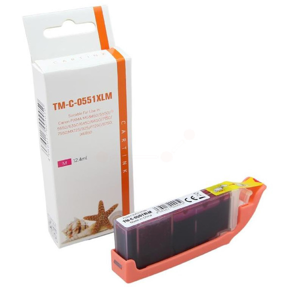 Premium Tinte Kompatibel zu CANON 6510B001, CLI-551M Magenta