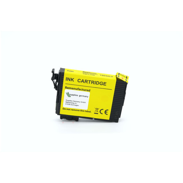 Premium Tinte Kompatibel zu EPSON 603XL, C13T03A44010 Yellow