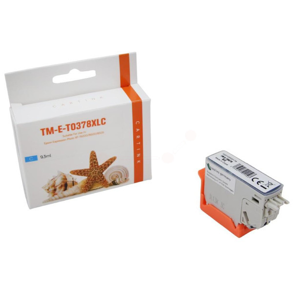 Premium Tinte Kompatibel zu EPSON 378, C13T37824010 Cyan