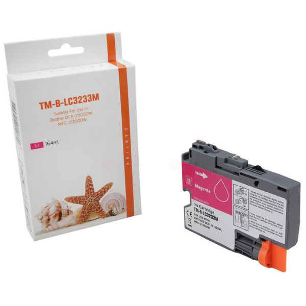 Premium Tinte Kompatibel zu BROTHER LC-3233M Magenta XL