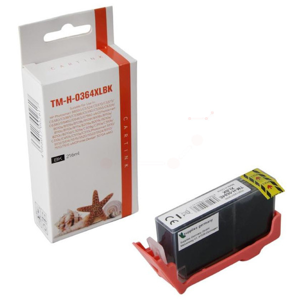 Premium Tinte Kompatibel zu HP 364364XL, 364XL, CB316EE Black