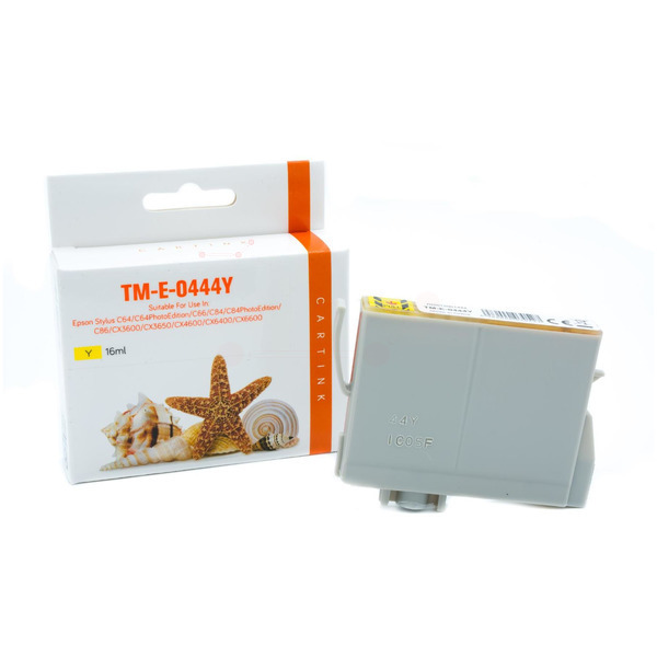 Premium Tinte Kompatibel zu EPSON C13T04544010, T0444 Yellow