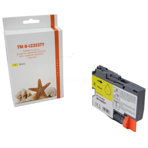 Premium Tinte Kompatibel zu BROTHER LC-3237Y Yellow XL