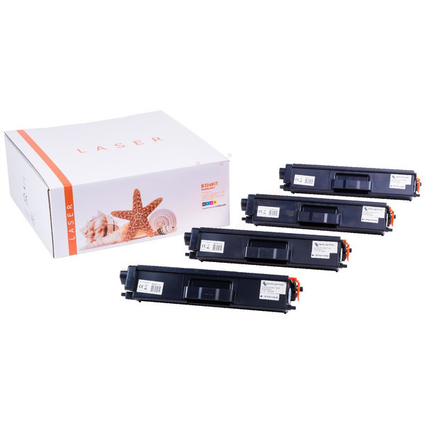 Premium Toner Kompatibel zu BROTHER TN-326BK, TN-326Y CMYK VE 4
