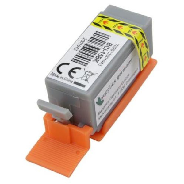 Premium Tinte Kompatibel zu CANON 8190A002, BCI-15BK Black VE 2
