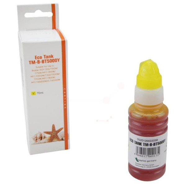 Premium Tinte Kompatibel zu BROTHER BT-5000Y Yellow