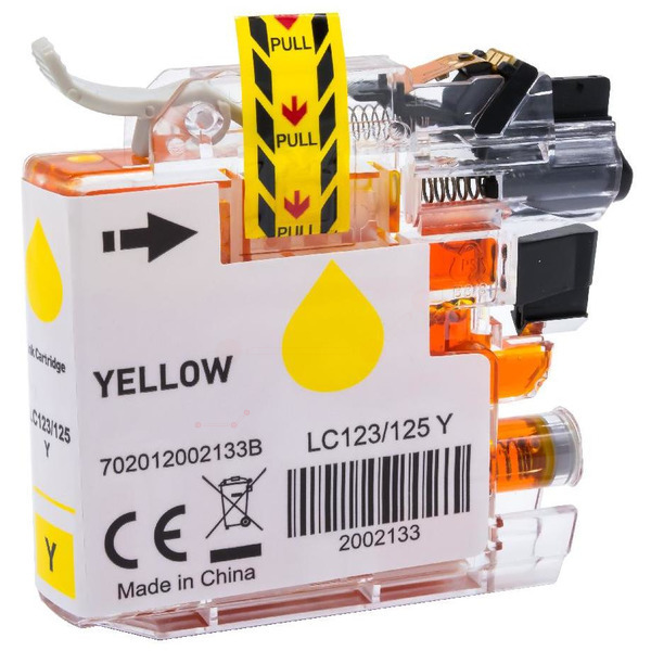 Premium Tinte Kompatibel zu BROTHER LC-123Y Yellow XXL