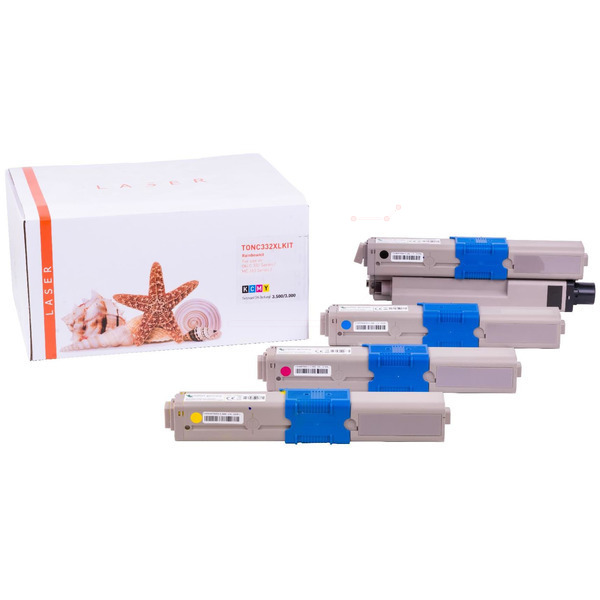 Premium Toner Kompatibel zu OKI 46508711 CMYK VE 4