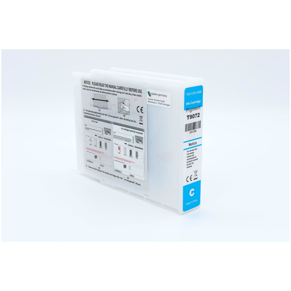 Premium Tinte Kompatibel zu EPSON C13T907240, T9072 Cyan
