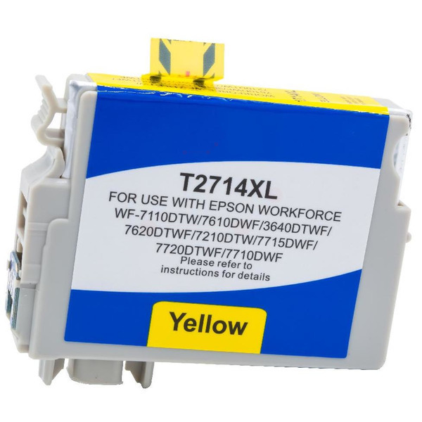 Premium Tinte Kompatibel zu EPSON 27XL, C13T27144010 Yellow