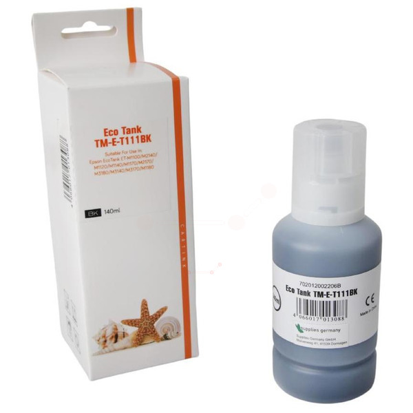 Premium Tinte Kompatibel zu EPSON 111, C13T03M140 Black