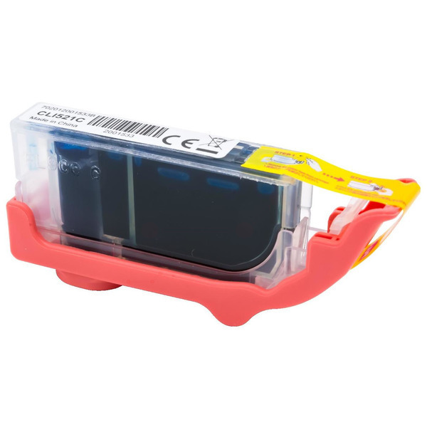 Premium Tinte Kompatibel zu CANON 2934B001, CLI-521C Cyan XL