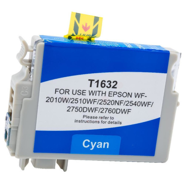 Premium Tinte Kompatibel zu EPSON 16XL, C13T16324010 Cyan