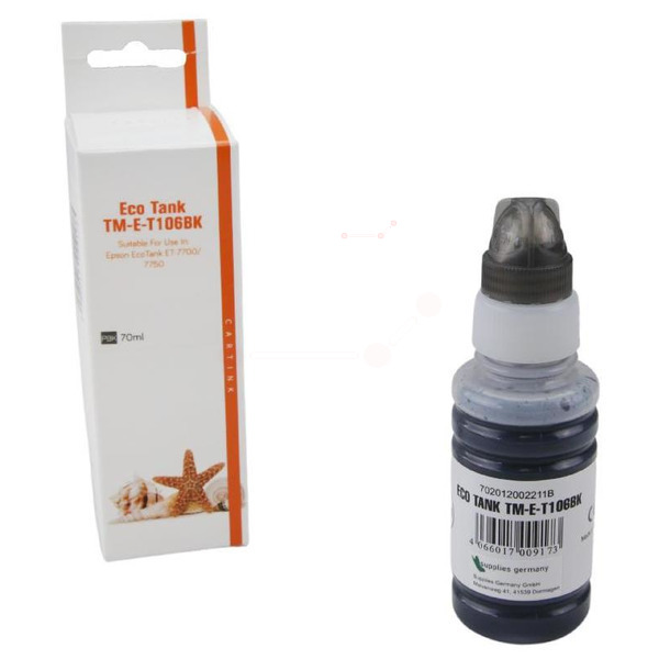 Premium Tinte Kompatibel zu EPSON 106, C13T00R140 Photo Black