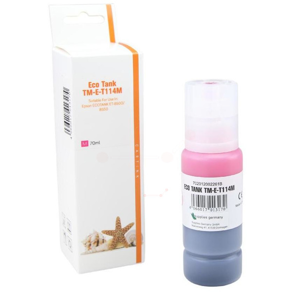 Premium Tinte Kompatibel zu EPSON 114, C13T07B340 Magenta