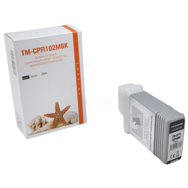 Premium Tinte Kompatibel zu CANON 0894B001, PFI-102MBK Matte Black