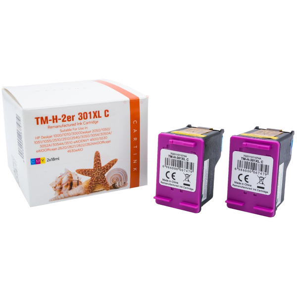 Premium Tinte Kompatibel zu HP 301XL, CH564EE Color VE 2