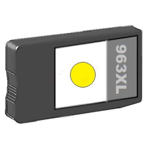 Premium Tinte Kompatibel zu HP 963XL, 963XLY, 3JA29AE, 3JA30AE Yellow